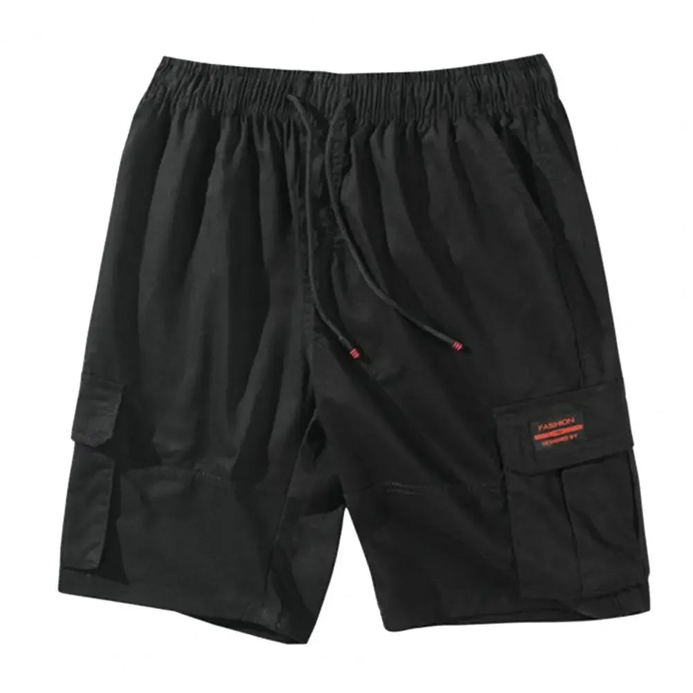 Men Shorts Men's Cargo Shorts with Multiple Pockets Elastic Waist Breathable Fabric for Summer Sports Streetwear Men Cargo