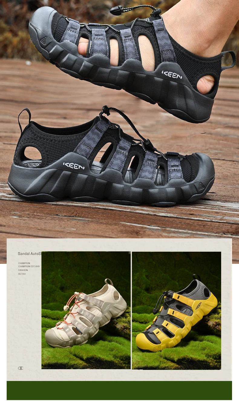 Luxury Brand Sandals For Men Outdoor Beach Shoes Unisex Comfy Non-slip Women's Summer Sandals Men's Sports Sneakers Wading Shoes