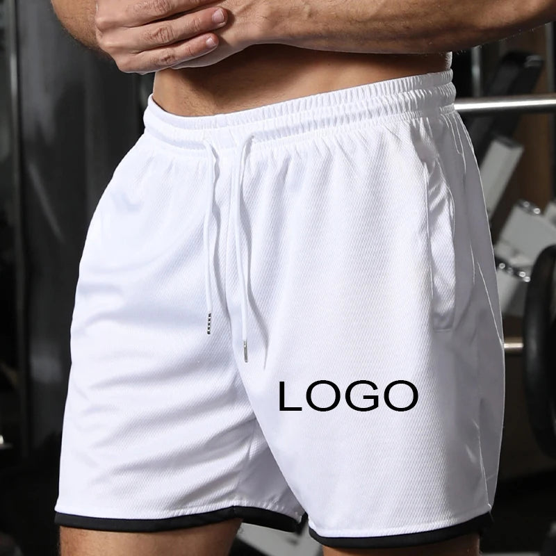 Customized Printed Short Pants Men Fashion Training Running Mesh Breathable Three-Point Pants Women Casual Sports Beach Pants