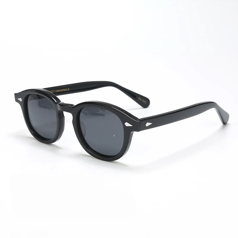 Men's Sunglasses Woman Johnny Depp Polarized Sun Glasses Acetate Frame Luxury Brand Vintage Driver's Shade