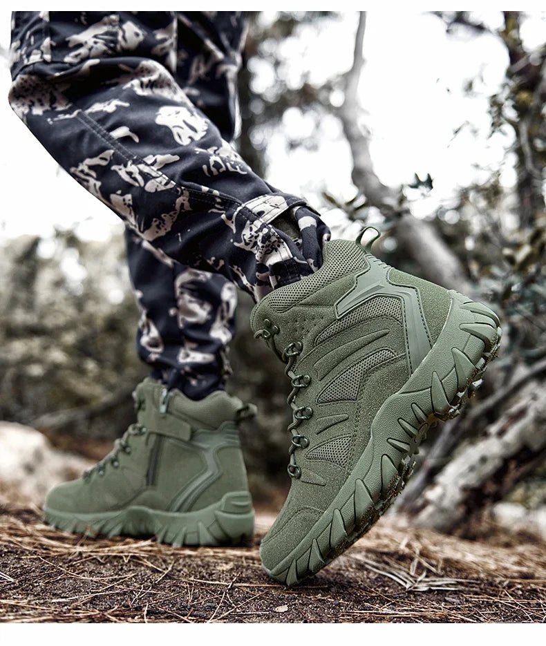 High Men´s Hiking Boots for Men Sneakers Deals Casual Male Shoes Sports and Leisure Outdoor Wear-resistant Non-slip Ankle Fabric