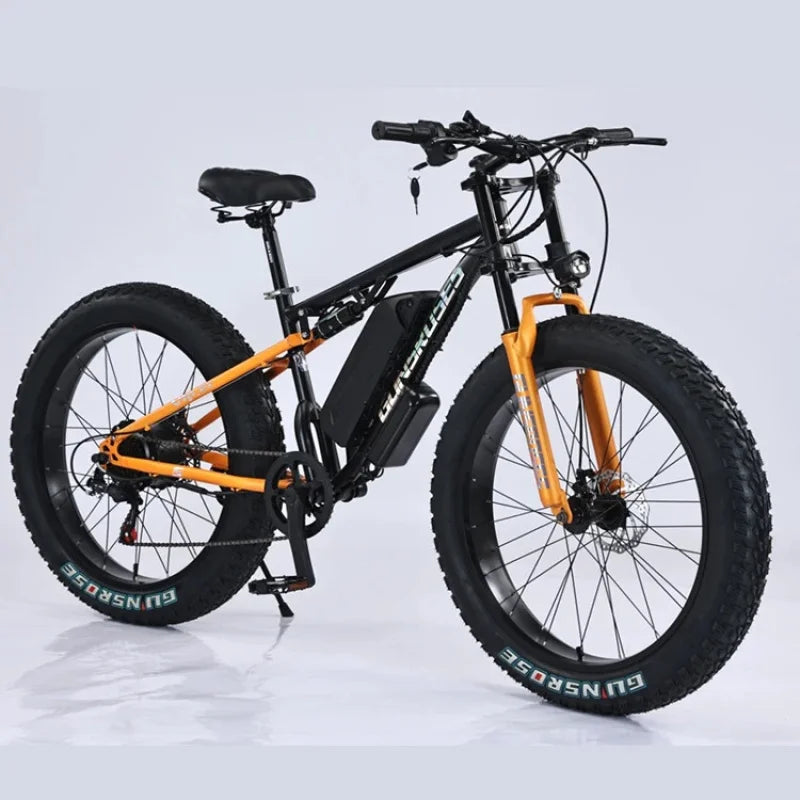 new Off-road Mountain commuter E-bike 45 Mph Max Speed 24" Fat Tire Hydraulic Disc Brake Electric Bicycle