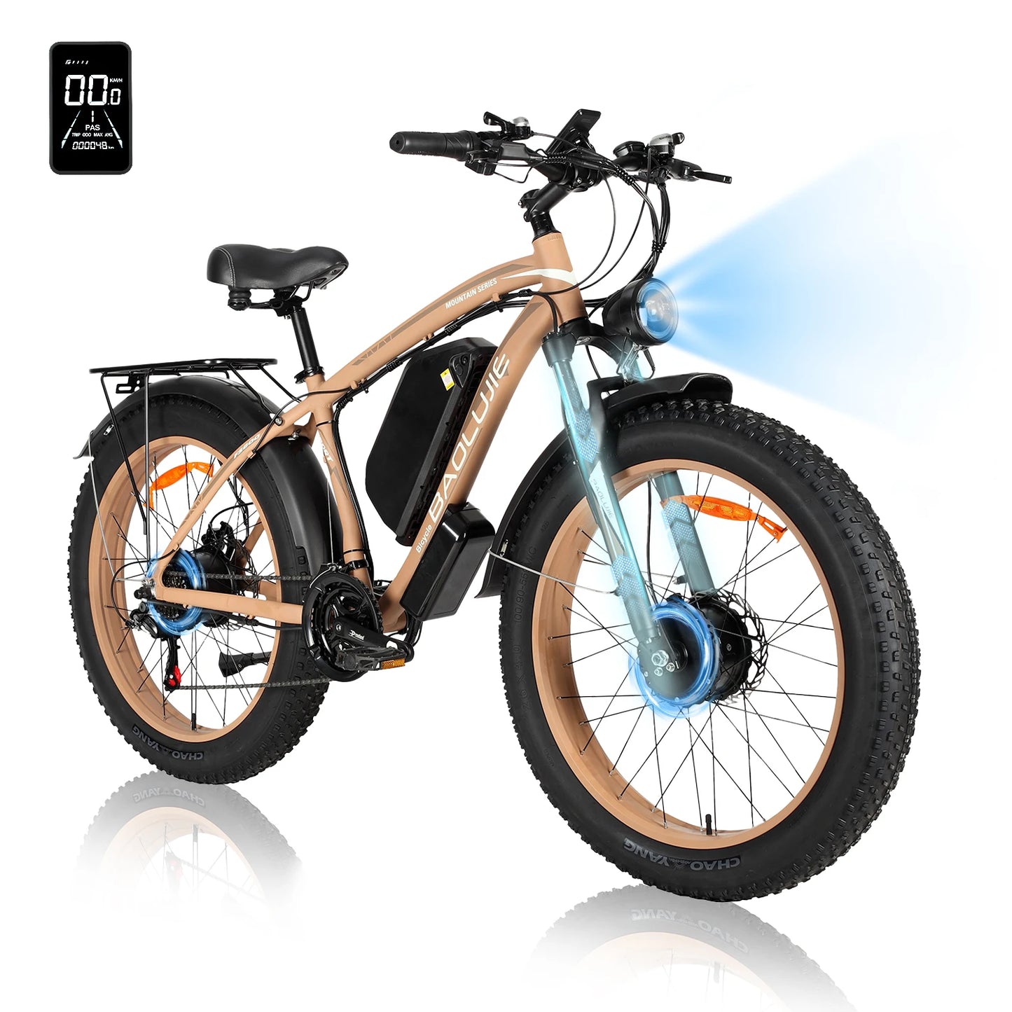 BAOLUJIE DM01 electric bicycle Moto Electric Bike for Adults 2000W Motor Electric Bike 60V30AH Moto 42MPH EBike【1 Year Warranty】