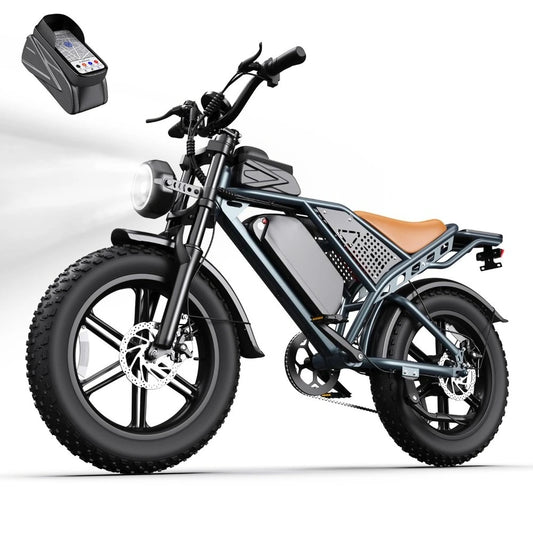 QS7 Electric Bike for Adults, 2000W Peak Power 28MPH E-Bike, 48V 20Ah/35Ah/60Ah Battery Options, 35–180 Mile Range,Customized