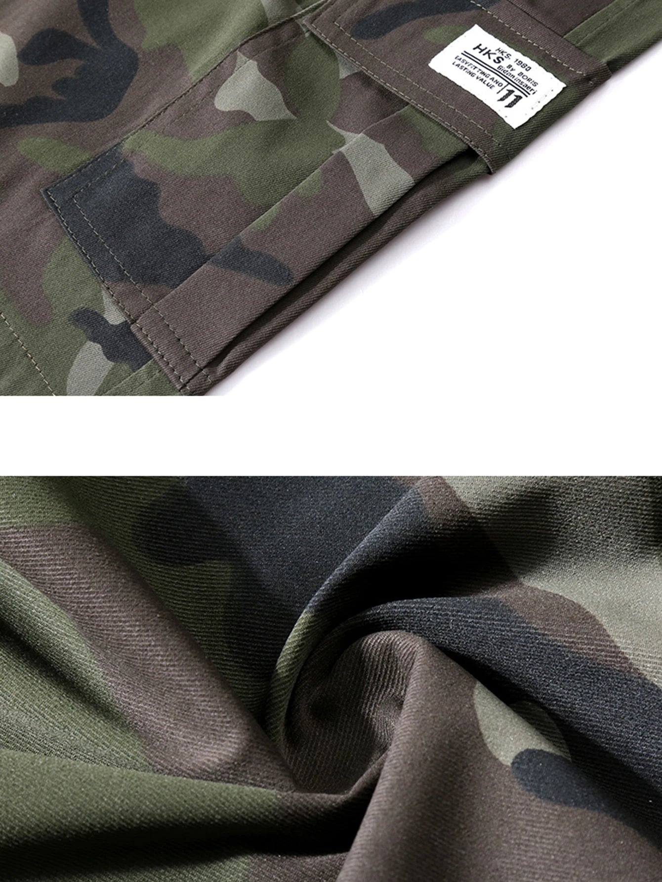 Men's Shorts Summer Casual Jogging Cargo Shorts Loose Multi-pockets Elastic Waist Work Hiking Overalls Short Pants