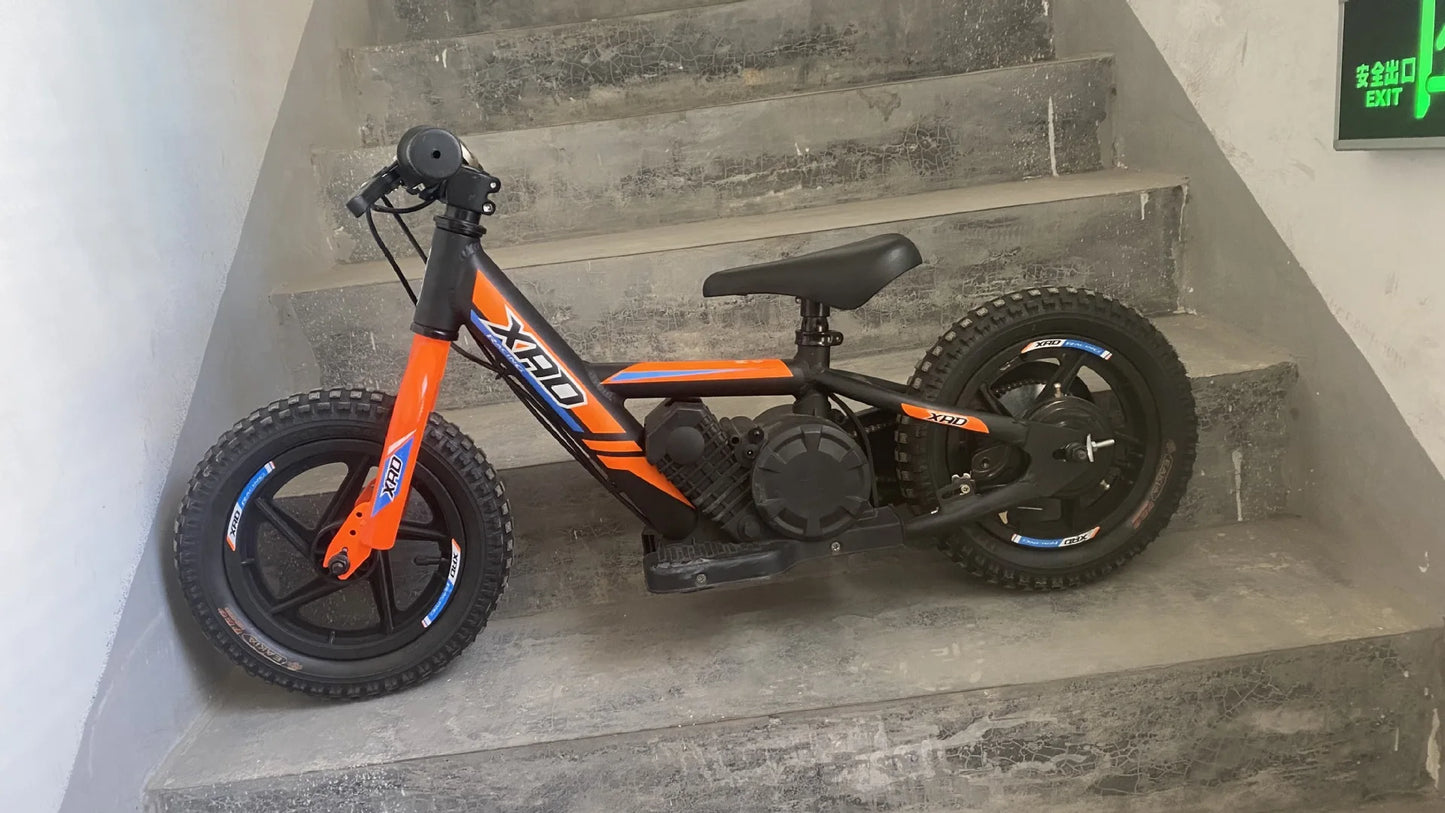 12-inch Children's Electric Bicycle Outdoor Off-road Portable Shock-absorbing Scooter