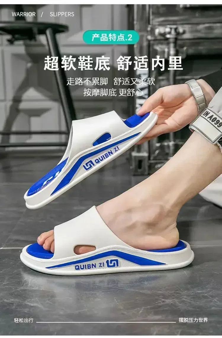 Slippers for men, outdoor, indoor, anti slip, cool, summer, non smelly feet, PVC home shoes, anti odor, bathroom, silent