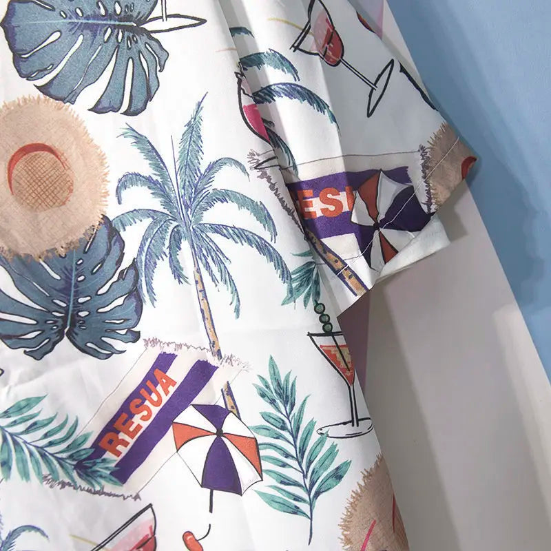 Printed Shirts And Blouses For Men Colourful Hip Hop Clothing Geometric Funny Man Tops Hawaiian Graphic With Pocket Floral Xxl S