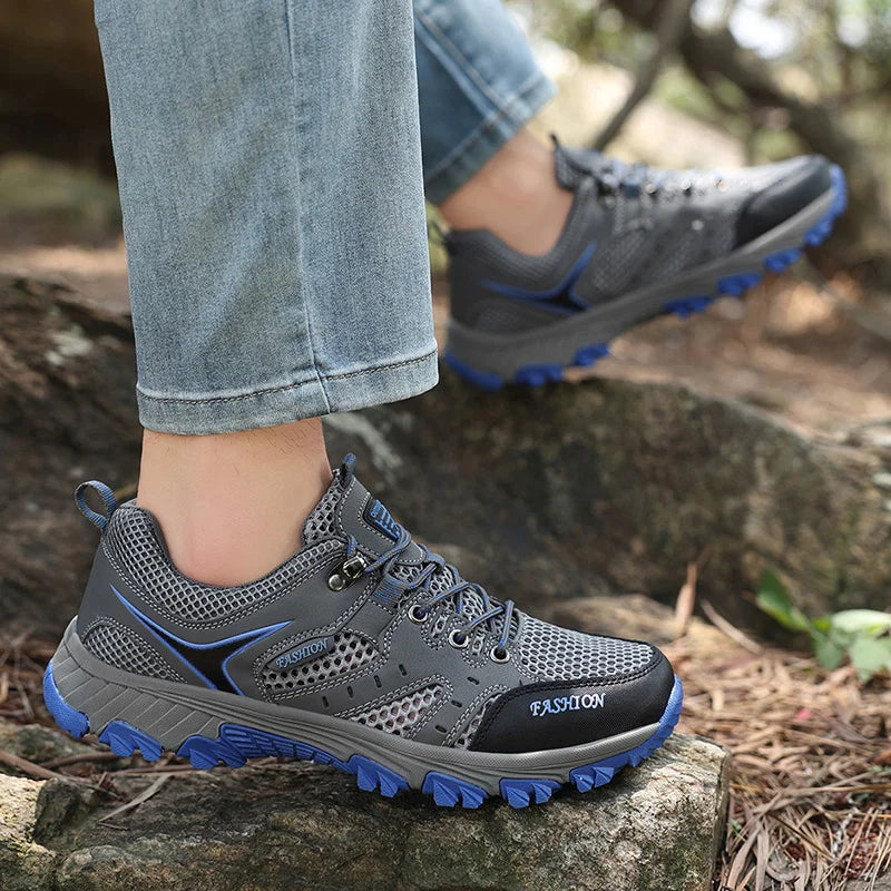 2025 Hiking Shoes for Men Non-slip Trekking Sneaker Spring Summer Breathable Rock Climbing Shoes Men Sport Outdoor Sneakers Man