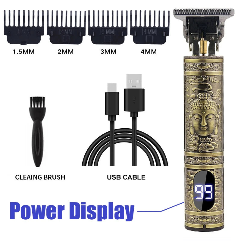 Carving Professional Hair Clipper For Men T9 Electric Hair Cutting Machine Barber Rechargeable Provide Comfortable Shave Clipper