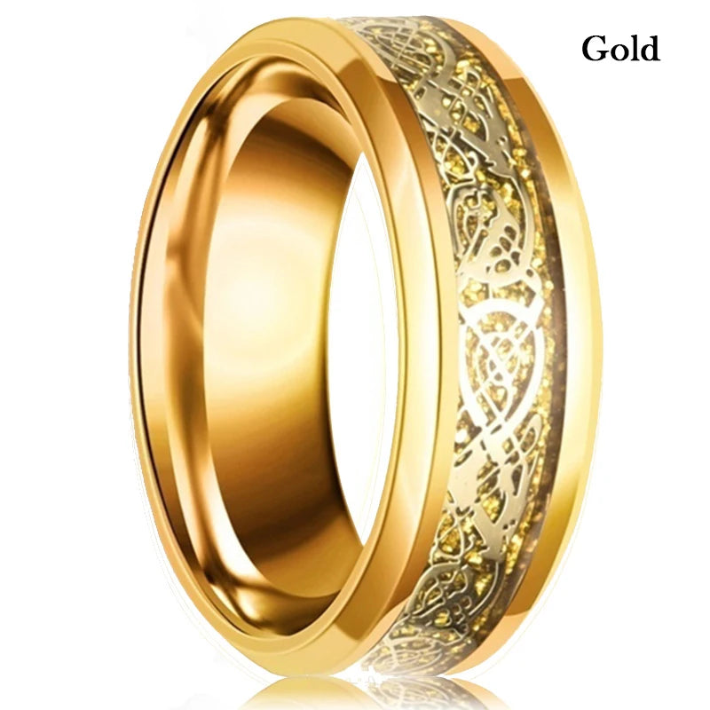 Fashion Men’s Silver Color Black Stainless Steel Ring Groove Multi-Faceted Ring For Men Women Engagement Ring Anniversary Gifts
