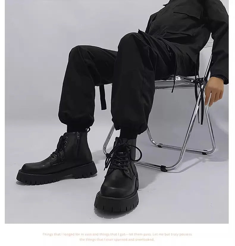 Tactical Boots Men Man Shoes Work and Safety Shoes Dress Booty Man High Heel Ankle Boots Mens Shoe Casual Sneakers Men's Boot