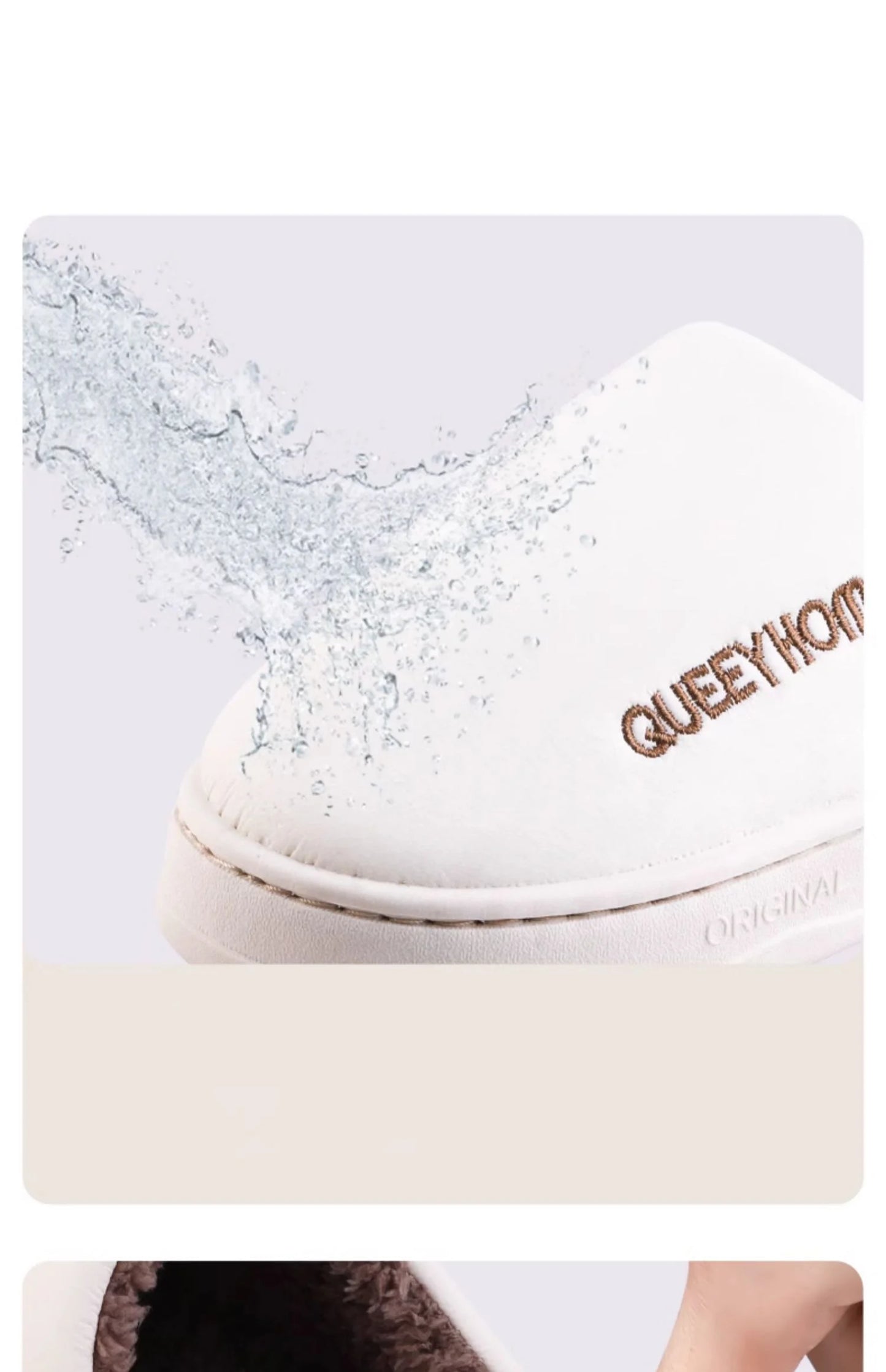 2025 New Winter Slippers for Men & Women: Plush Warm Fleece Lining, Anti-Slip Thick Sole, Indoor Home Comfort