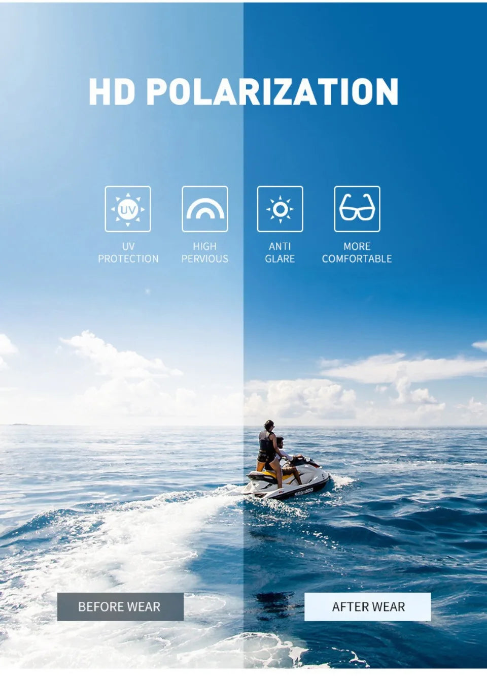 New Sunglasses for Men Sport Polarized Square Frame Camouflage Sun Glasses Driving Fishing Cycling Skiing Sun Eyewear UV400