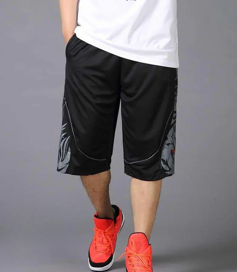 Male Short Pants Basketball Long Quick Dry Men's Shorts Training Bermuda Essential Fashion With Korean Style Stylish Clothing