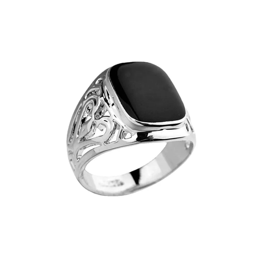 2025 New Business Drip Oil High-end Men's and Women's Rings Fashion Temperament High-end Ring Party Jewelry Wholesale
