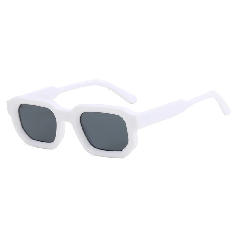 Men Vintage Rectangle Frame Sunglasses Fashion Retro Sun Glasses Luxury Brand Design UV400 Shades Eyewear Women Goggles