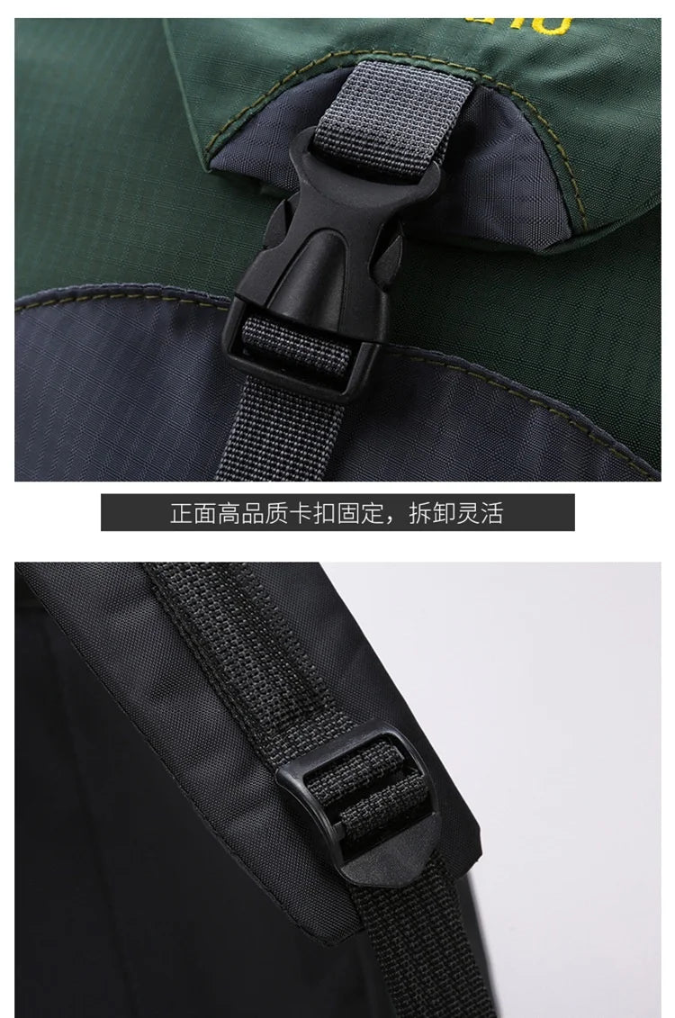 70L Outdoor Hiking Mountaineering Bag Large Capacity Waterproof Sports Travel Backpack Men Women Camping Climbing Bags Rucksack