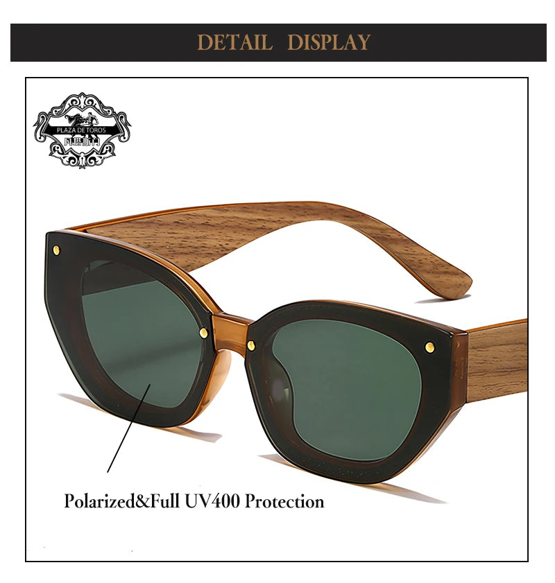 Natural Wooden Sunglasses Men Vintage Classic Polarized Fashion Women Elegant Handmade Wood SunGlasses UV400 Driving for Men