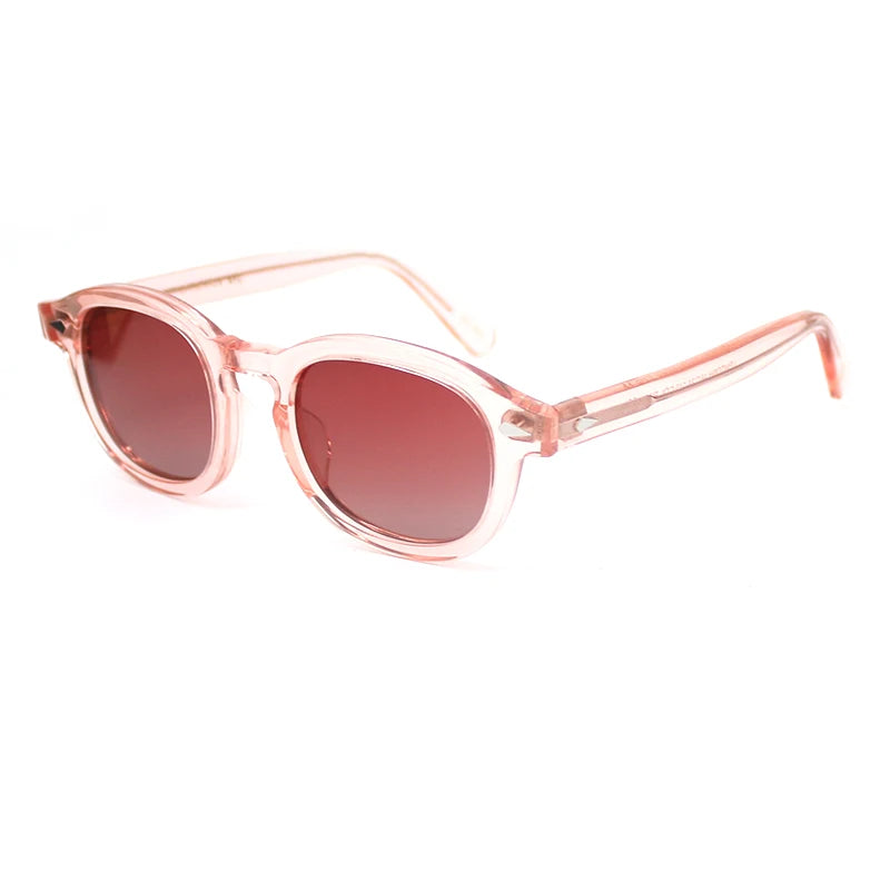 Men's Sunglasses Woman Johnny Depp Polarized Sun Glasses Acetate Frame Luxury Brand Vintage Driver's Shade
