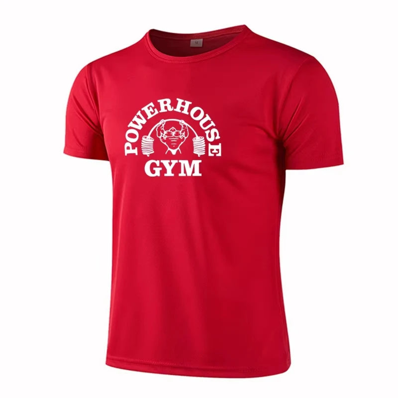 Summer 3D GYM Print Men's T-shirt Summer Casual Loose Sports Breathable Quick Drying Short Sleeve t Harajuku Street Men Clothing