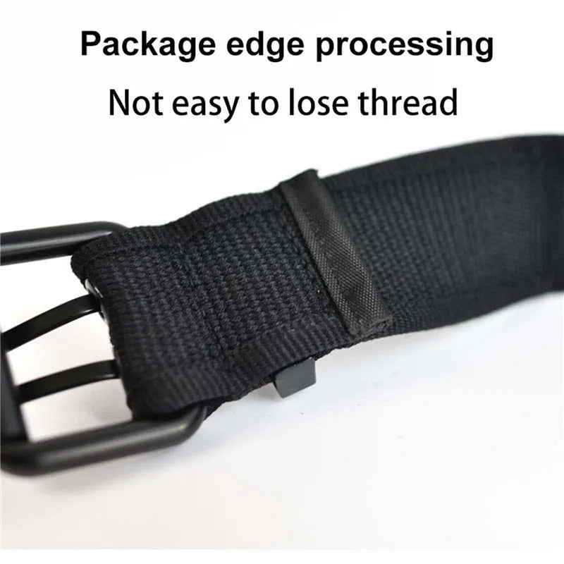 High Quality Canvas Tactical Belt For Men Metal Buckle Luxury Webbing Waistband Outdoor Sport Male Training Belts