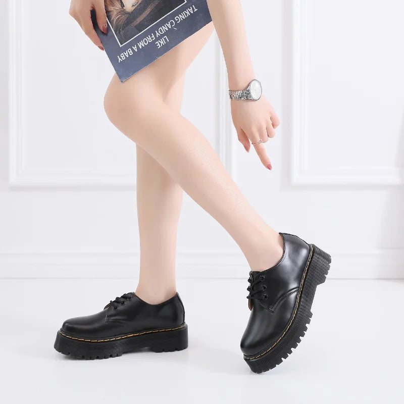 New men and women boots American British platform thick-soled low-cut men shoes non-slip wear-resistant outdoor casual shoes 45