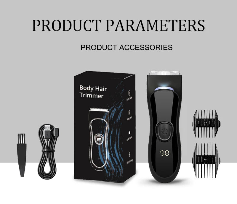 Electric HairClipper Men Haircut Machine Beard Machine Shaving Body Hair Trimmer Clippers Barber Gentleman Shaver Washable