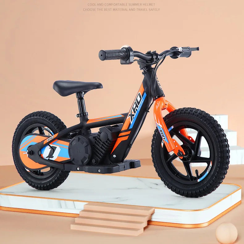 12-inch Children's Electric Bicycle Outdoor Off-road Portable Shock-absorbing Scooter