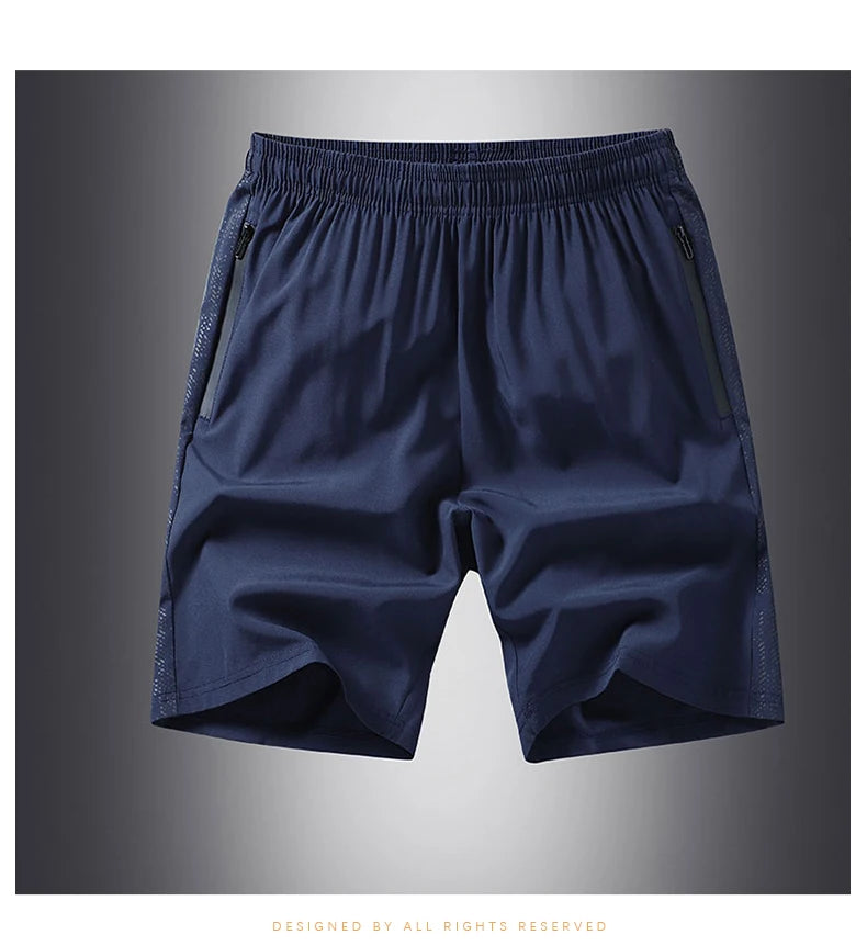 Men s shorts  outdoor casual and fashionable five quarter pants sports breathable men s loose straight leg elastic waist shorts