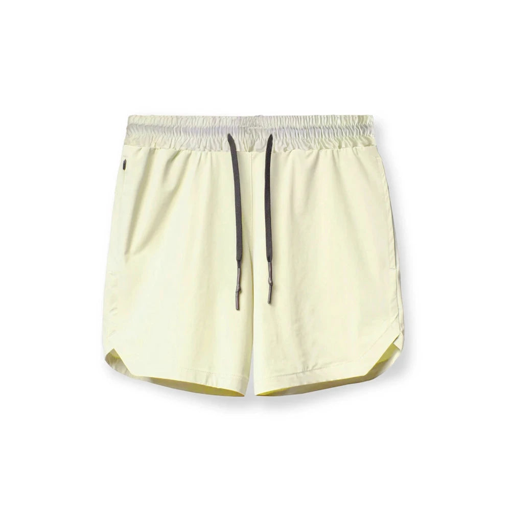 Men's shorts, single-layer woven, quick-dry, running, training, fitness, casual, five-point pants, men's summer zipper shorts.