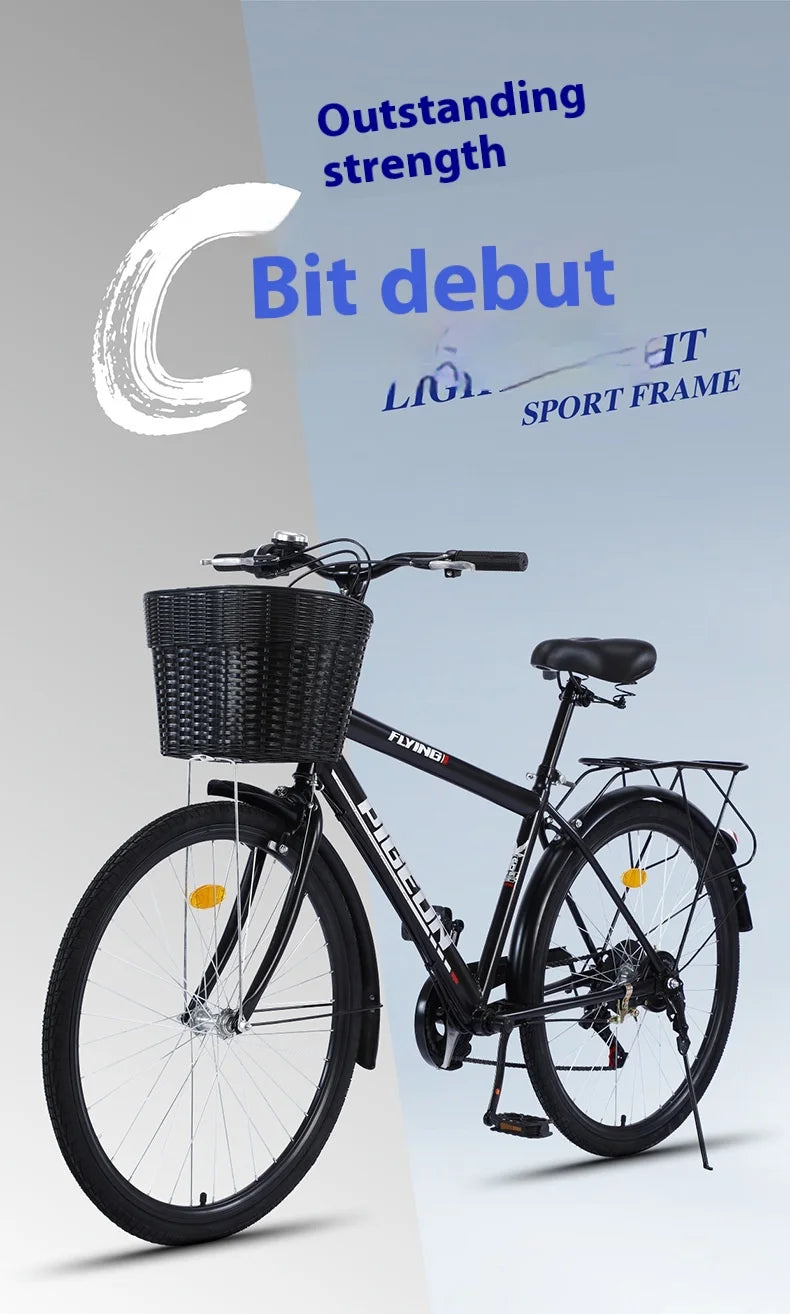 Bicycle 26 Inch Commuter Men's Light Adult City Female College Student Adult Retro Bike