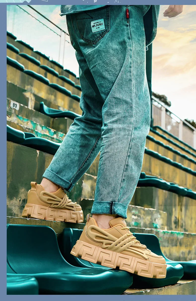 Casual Shoes For Men Street Style Walking Shoes Sneakers Thick Bottom Running basketball Shoes Male 2024 Vulcanized Sneakers Men