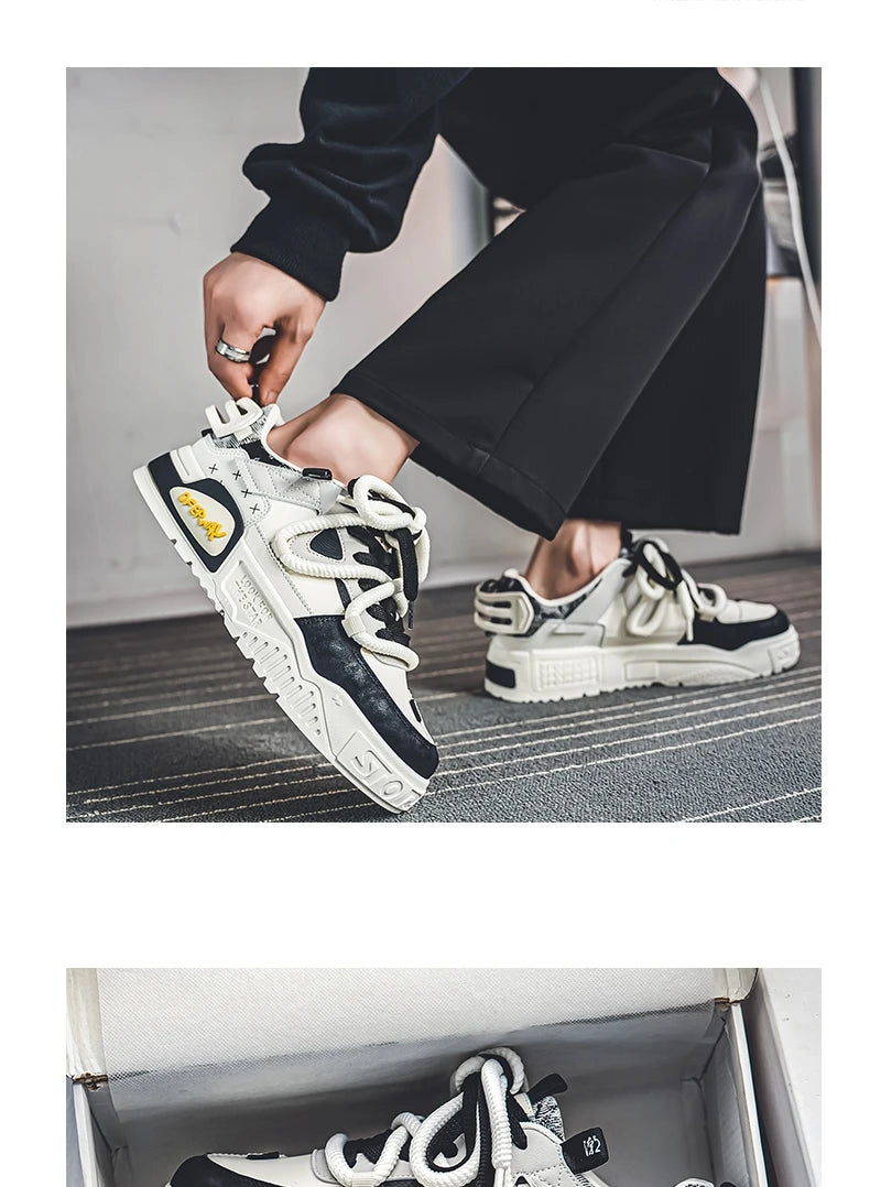 Shoes For Men Tennis Bread Hip-Hop Punk Skateboard Shoes Fashion Male Sneakers Couple Outdoor Sport Casual Shoes