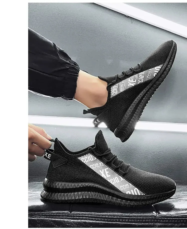 Shoes For Men Breathable Mesh Sneakers White Fashion Gym Casual Lightweight Walking Shoes Couple Plus Size Footwear