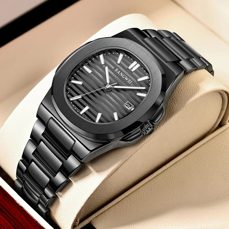 Watch For Men Top Brand Luxury  LIGE  Fashion Full  Steel Quartz Men Watches Date Business Sport Male Wristwatch Clock Montre Ho