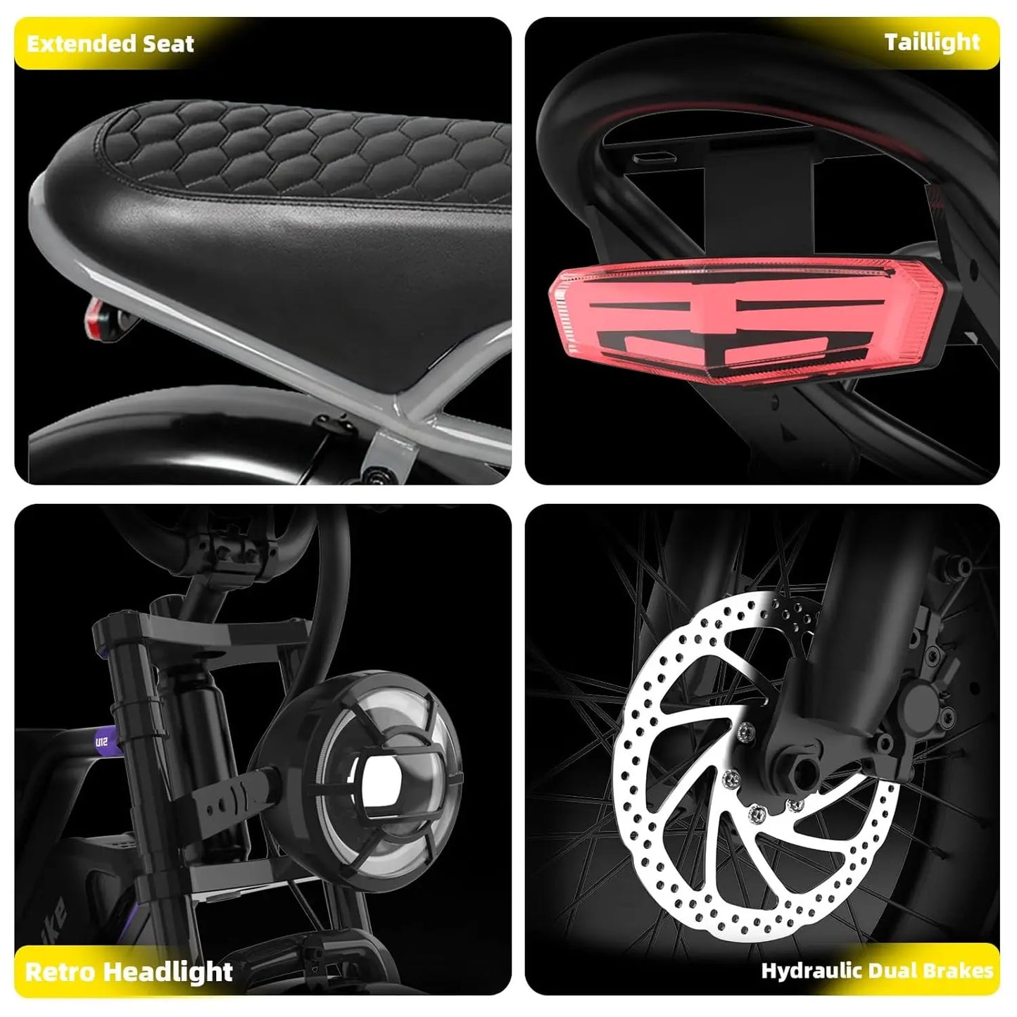 3000W Fat Tire Electric Mountain Bike 40MPH 48V Removable Battery 7-Speed Full Suspension Offroad Adult, Custom