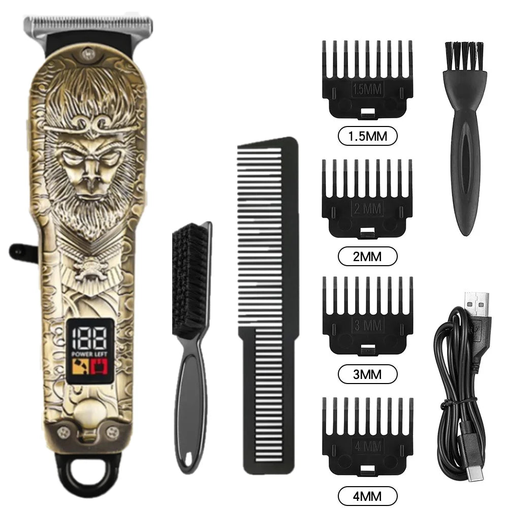 Professional Clippers and Trimmers Set,Beard Trimmer, Barber Clippers, Rechargeable Electric Shaver Hair Clippers for Men