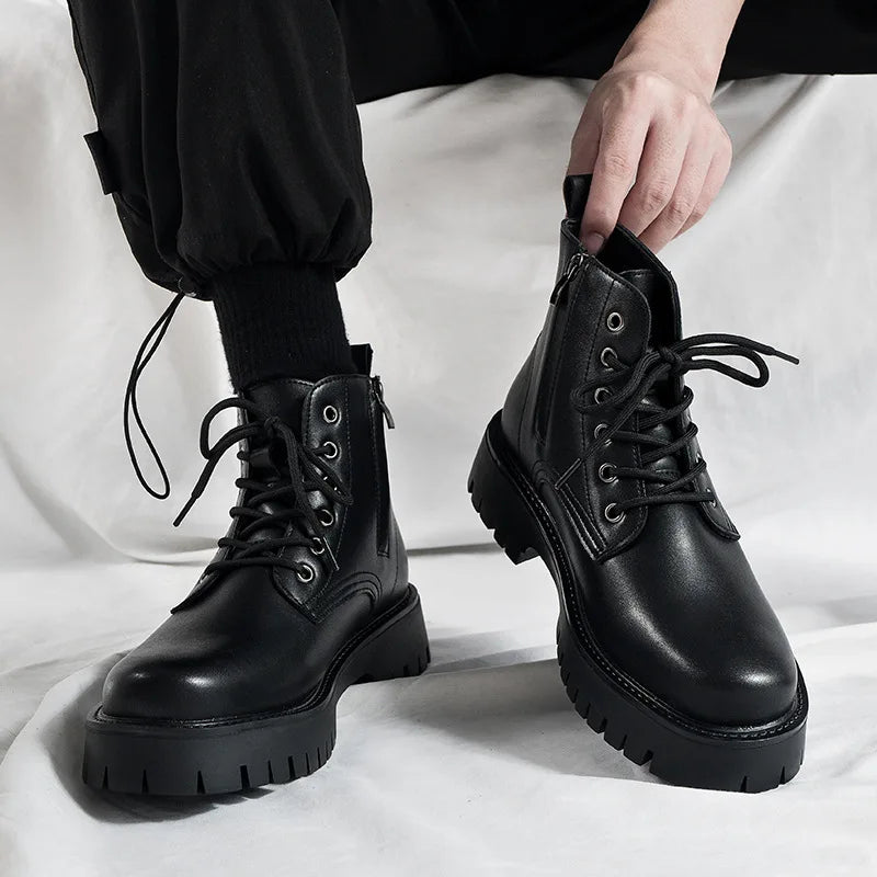 Tactical Boots Men Man Shoes Work and Safety Shoes Dress Booty Man High Heel Ankle Boots Mens Shoe Casual Sneakers Men's Boot