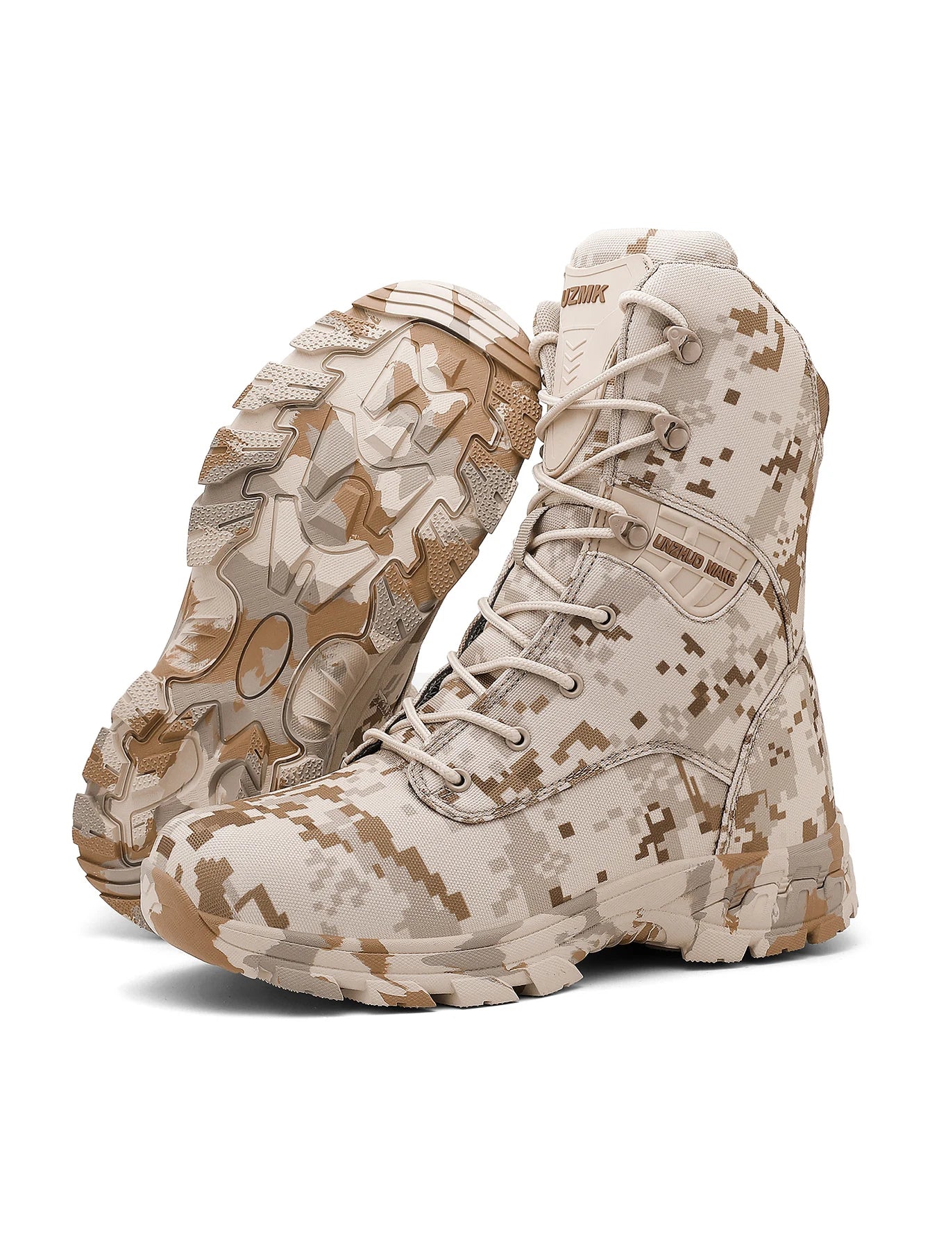 Men's Camouflage Tactical Boots Mountaineering Hiking Desert Waterproof Work Safety Shoes Ankle Boots Men's Outdoor Boots