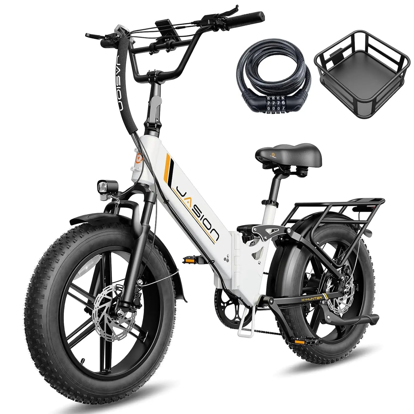 X Hunter ST 20" Electric Bike for Adults,Peak 1400W Motor,30MPH Max Speed Foldable Ebike,71 Miles Range Folding E, Customized