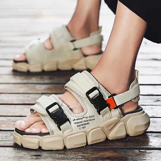 Summer High Quality Beach Sandals for Men Outdoor Breathable Wear-resistant Men Casual Sandals Fashion Holiday Shoes Zapatos De