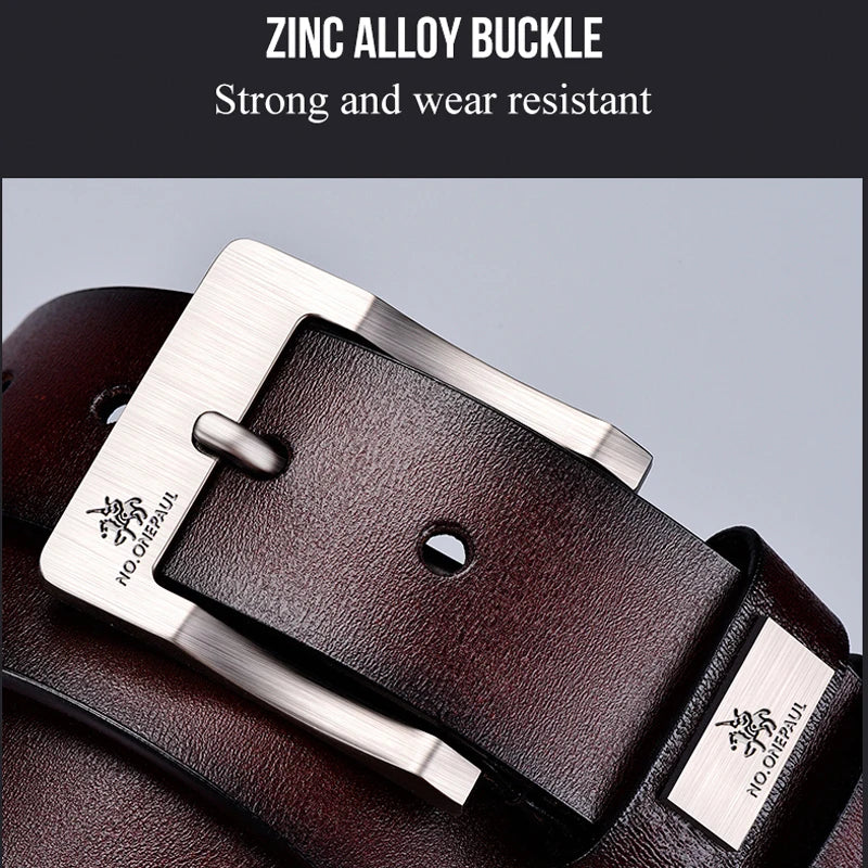 2025New Men's  Leather Belts Luxury Strap Male Belts For Fashion Classice Vintage Pin Buckle Men Belt High Quality