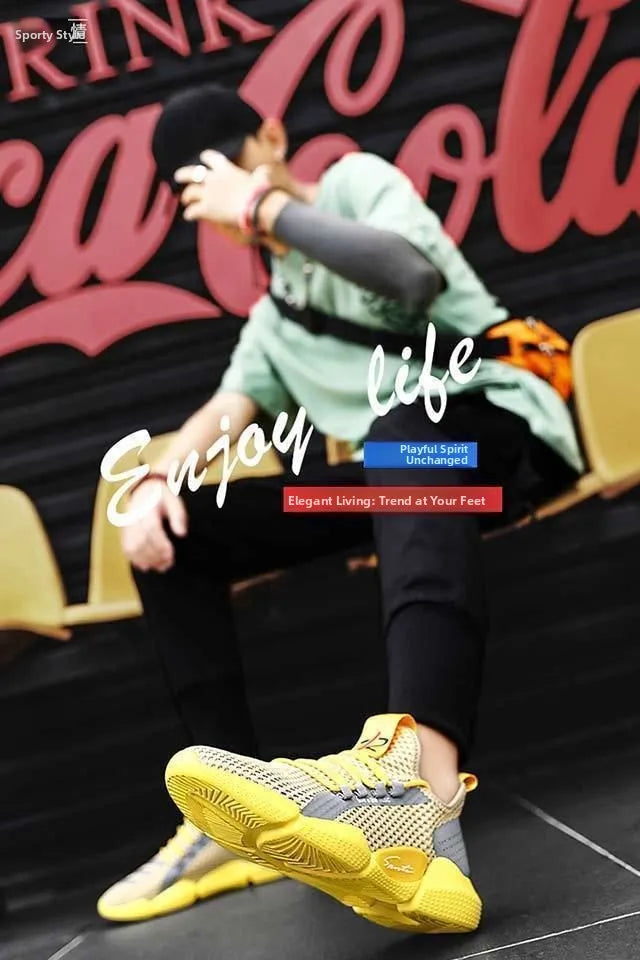 Men's Breathable Me Sport oes Summer 2025 New Sle Casual Dad Sneakers Trendy All-Match Outdoor Leisure Footwear