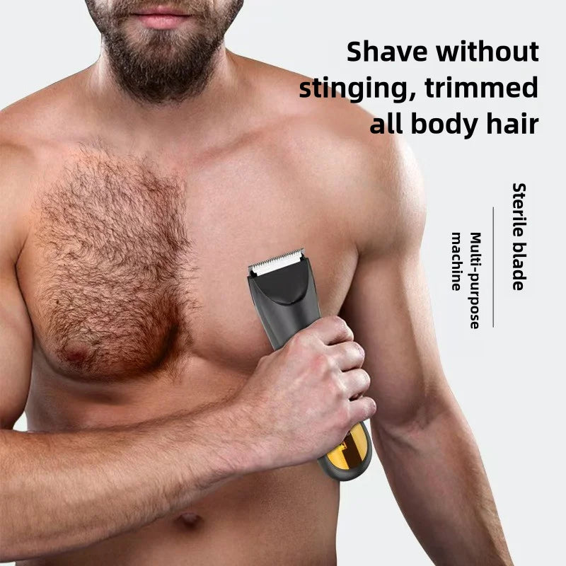 Electric Beard Trimmer for Men Cordless Hair Clippers Trimmer Set Waterproof Men Grooming Kit for Shaving Face Body Hair Trimmer