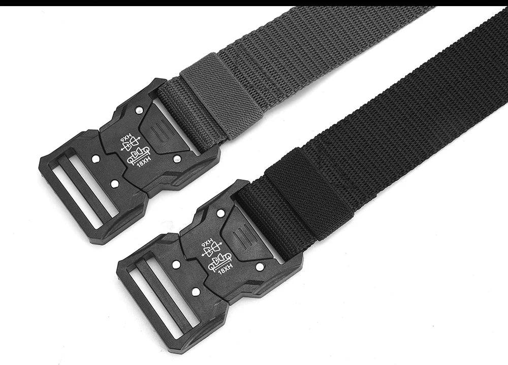 MEN'S Tactical Belts With Automatic Buckle Men's Canvas Belts Premium Pants Belts Sports Belts Nylon Belts