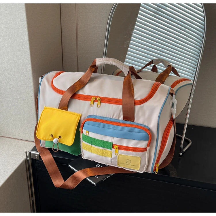 Travel Bag, Duffel Bag Cosmetics Bag, Professional Fitness Bag, Yoga Swimming Training Backpack, Satchel Shoulder Crossbody Tote Bag, Suitable for Men and Women