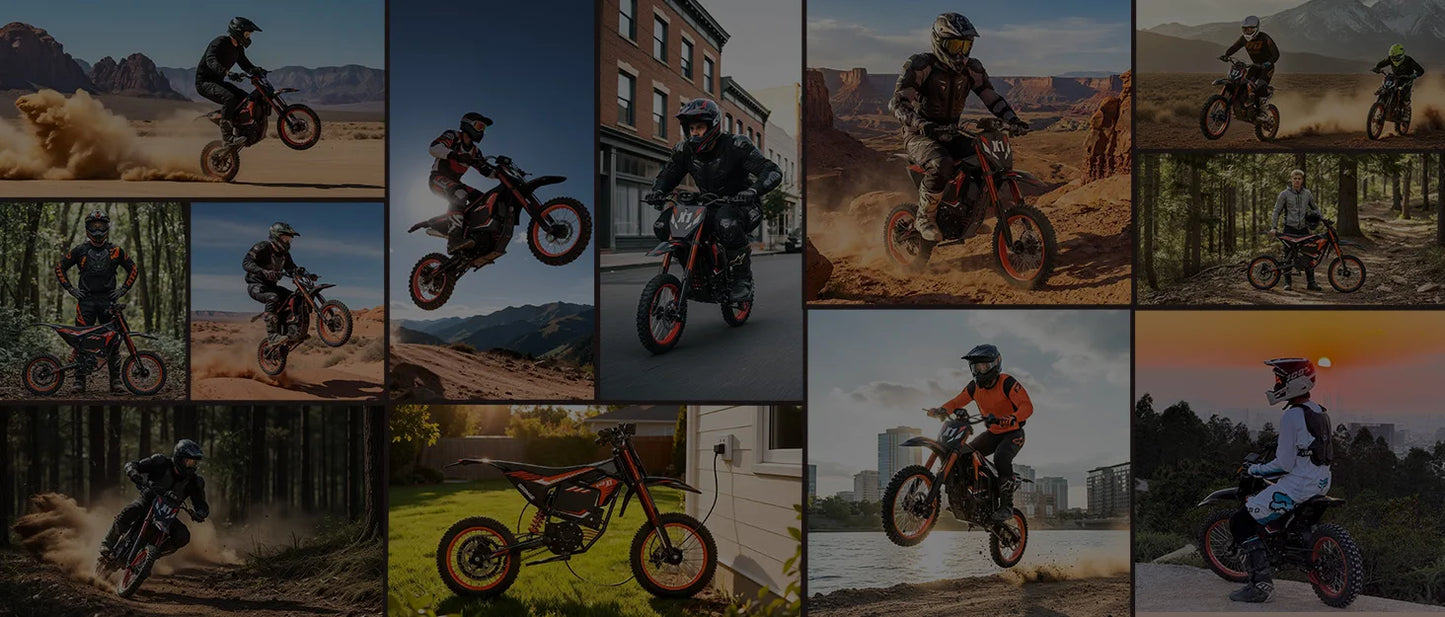 QRONGE X1 Spark Electric Dirt Bike for Teens Adults 4500W Peak Electric Motorcycle 60V 28.8Ah E-Dirt Bike 60 Mile Range E-Bike