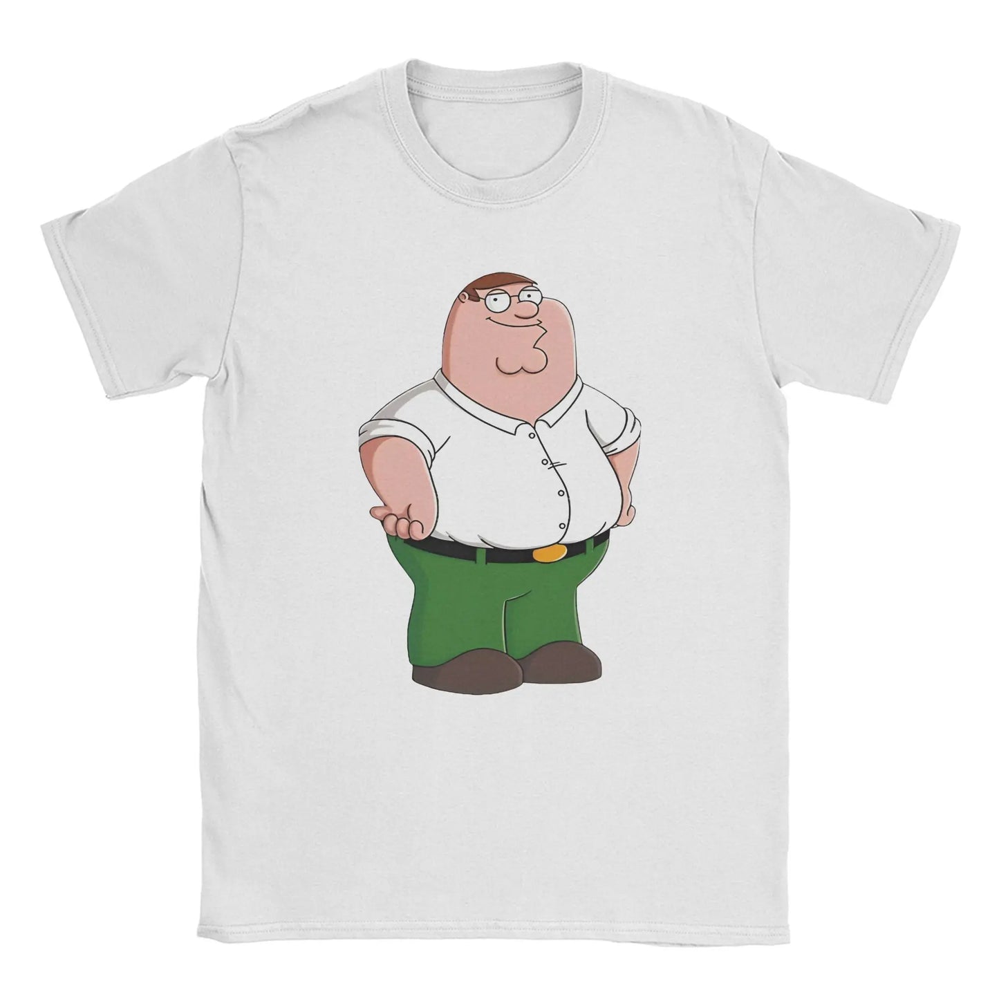 Men T-Shirts Families Guys Peter Griffin Amazing Cotton Tee Shirt Short Sleeve Funny Tv T Shirt Round Collar Clothes Graphic