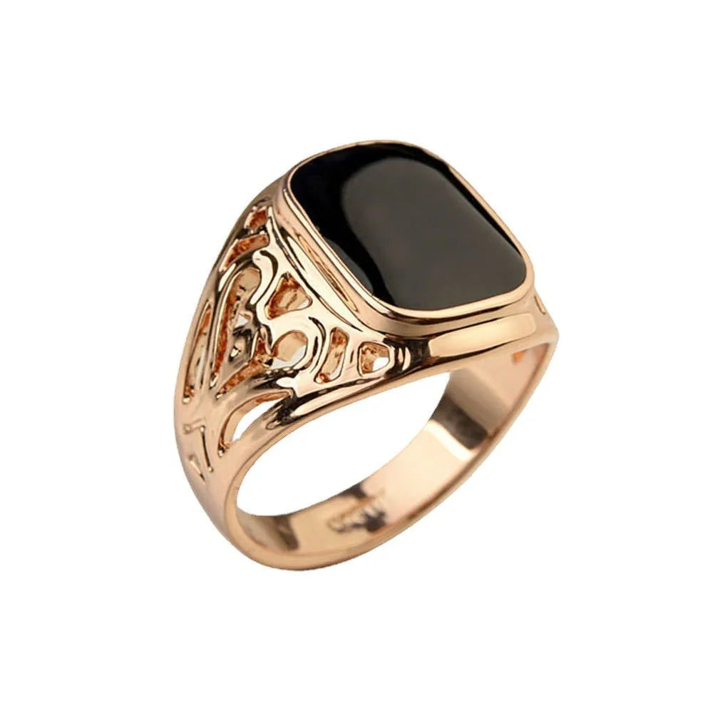 2025 New Business Drip Oil High-end Men's and Women's Rings Fashion Temperament High-end Ring Party Jewelry Wholesale